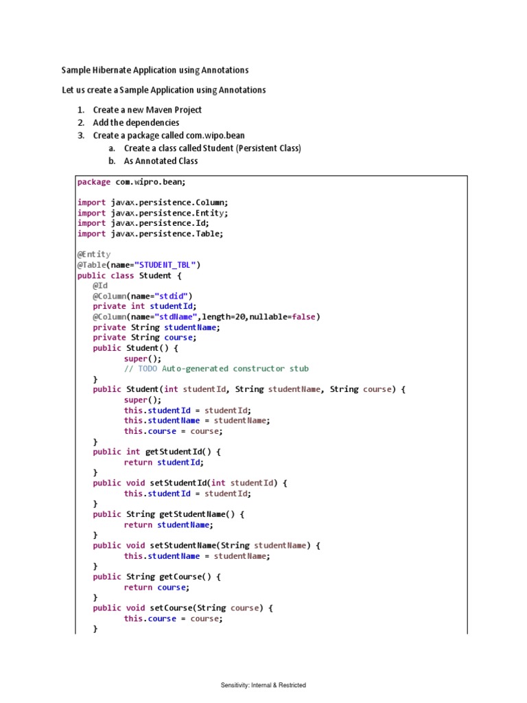 Hibernate - Annotations Demo | PDF | Databases | Software
