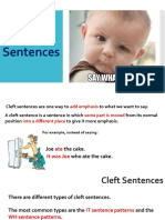 Cleft Sentences