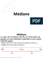 Complément Chapitre II - Calcul de La Médiane Et Les Quantiles - Cas Discret Et Continu