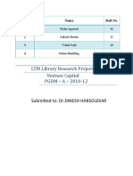 LTM Library Research Project Venture Capital PGDM - A - 2010-12