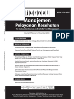 Jurnal Manajemen Pelayanan Kesehatan