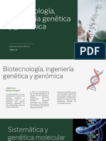 Biotecnología, Ingeniería Genética y Genómica