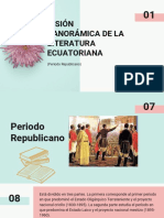 Visión Panorámica de La Literatura Ecuatoriana