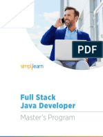 Full Stack Java Developer Masters Program Brochure