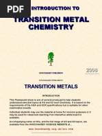 First Row Transition Elements Overview | PDF | Transition Metals ...