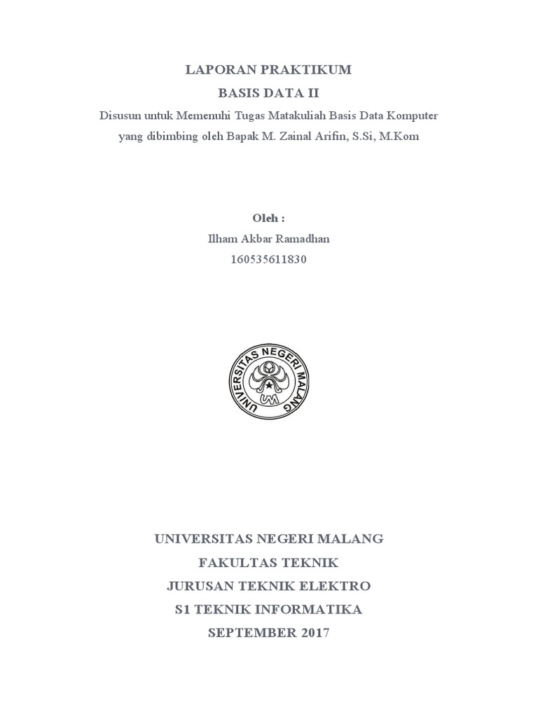 Praktikum Transaksi Basis Data MySQL | PDF | Metode & Bahan Ajar | Komputer