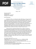Letter To President Biden Re Chicago Teachers Union