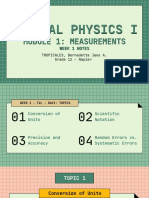 Week 1 Physics Notes