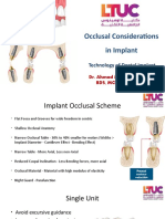 Occlusal Considerations in Implant: Technology of Dental Implant