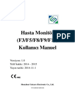 Hasta Monitör (F3/F5/F8/F9/F15) Kullanıcı Manuel: Versiyon: 1.0 Telif Hakkı: 2014 - 2015 Yayın Tarihi: 2014-11-1