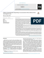 Claims of Anomalously Long Fasting-An Assessment of The Evidence From Investigated Cases