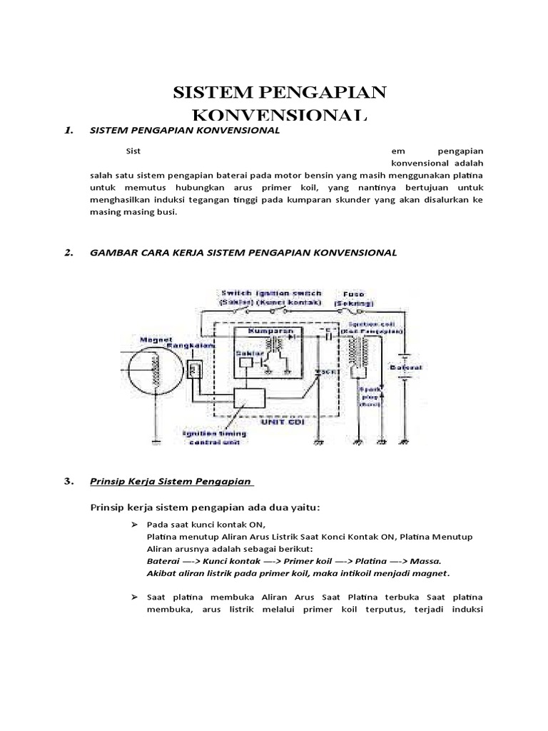 Sistem Pengapian Konvensional PDF