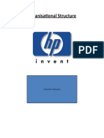 Organisational Structure Types at HP