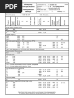 Robert Bosch GMBH Stuttgart: Inline Pump Test Specification Pump/Governor Settings