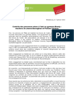 Réactions JB FV Contrôle Des Personnes Mises À L'abri Au Gymnase Branly