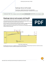 Diaphragm (slurry) wall example - DeepEx