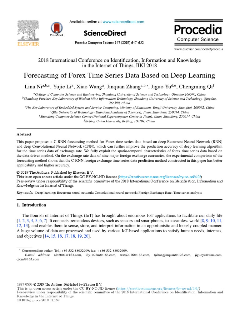 Forex Deep Learning PDF Deep Learning Of Things