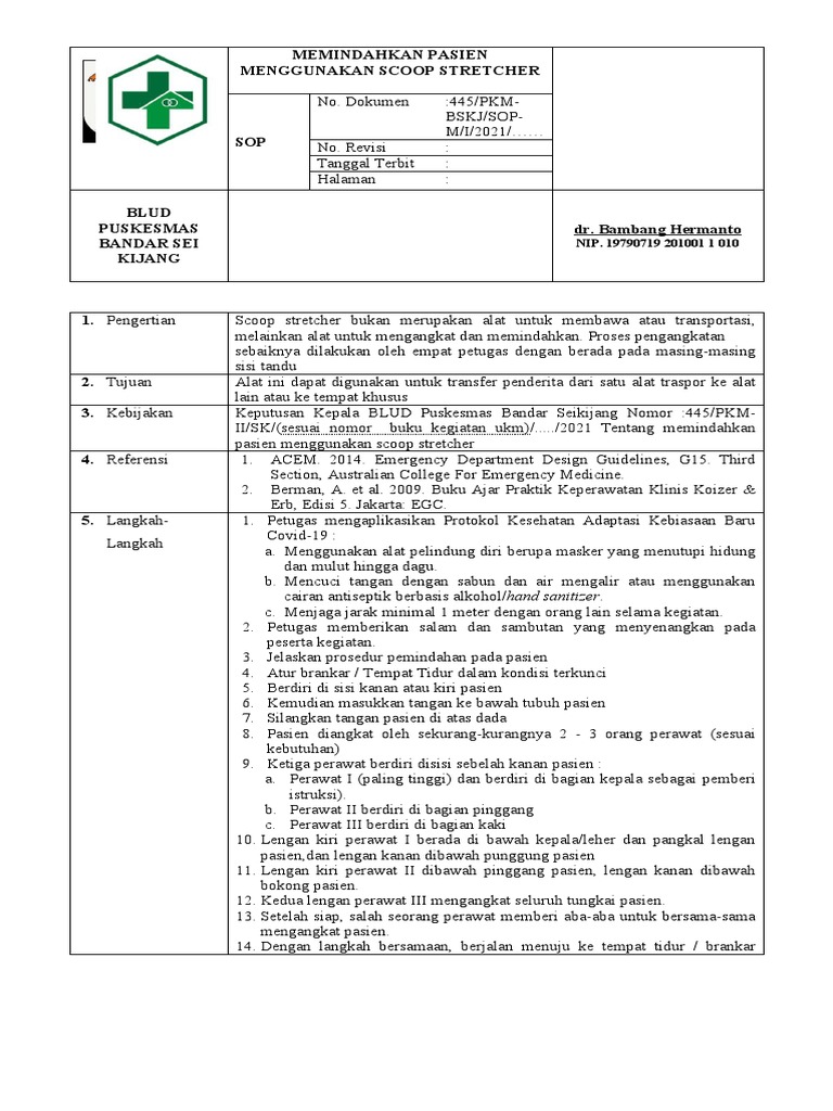 Sop Scoop Stretcher PDF