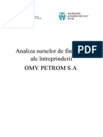 Analiza Surselor de Finantare Ale Intreprinderii OMV Petrom SA