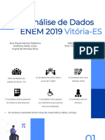 Análise de Dados ENEM 2019 - Vitória Relatório Final 2
