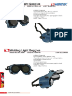 Welding Light Goggles: ORDER NO - SWLG-040 CODE NO. 10000-040 Light Blocking