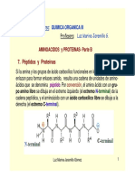 Aminoácidos y Proteína - Orgánica III