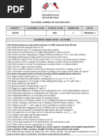 P1 Teaching. 2°semester - Math