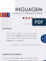 Linguagem - Aplicação e Correção de Testes