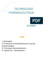 Biotechnologie pharmaceutique Cours de galénique pharmaceutique 3em année pharmacie Dr CHIKH (1)