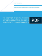 The Adoption of Digital Technologies in Developing Countries: Insights From Firm-Level Surveys in Argentina and Brazil
