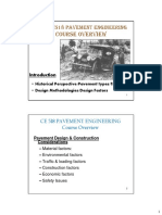 Course Overview: Ce 418/518 Pavement Engineering