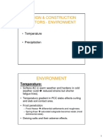 Design & Construction Factors - Environment