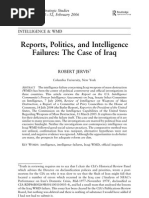 Reports, Politics, and Intelligence Failures: The Case of Iraq