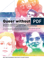 Queer Without Fear: Domestic and Family Violence in Lesbian, Gay, Bisexual and Transgender (LGBT) Relationships