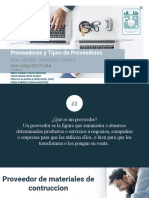 Proveedores y Tipos de Proveedores