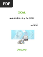 Accuver XCAL AutoCallSettingForMMS v1.2