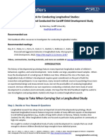 Handbook For Conducting Longitudinal Studies SRCD Monograph 86.2