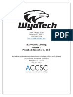 School Catalog - Volume II - Nov 1 2019 - Web Version