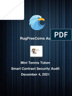 Mini Tennis Token Smart Contract Security Audit