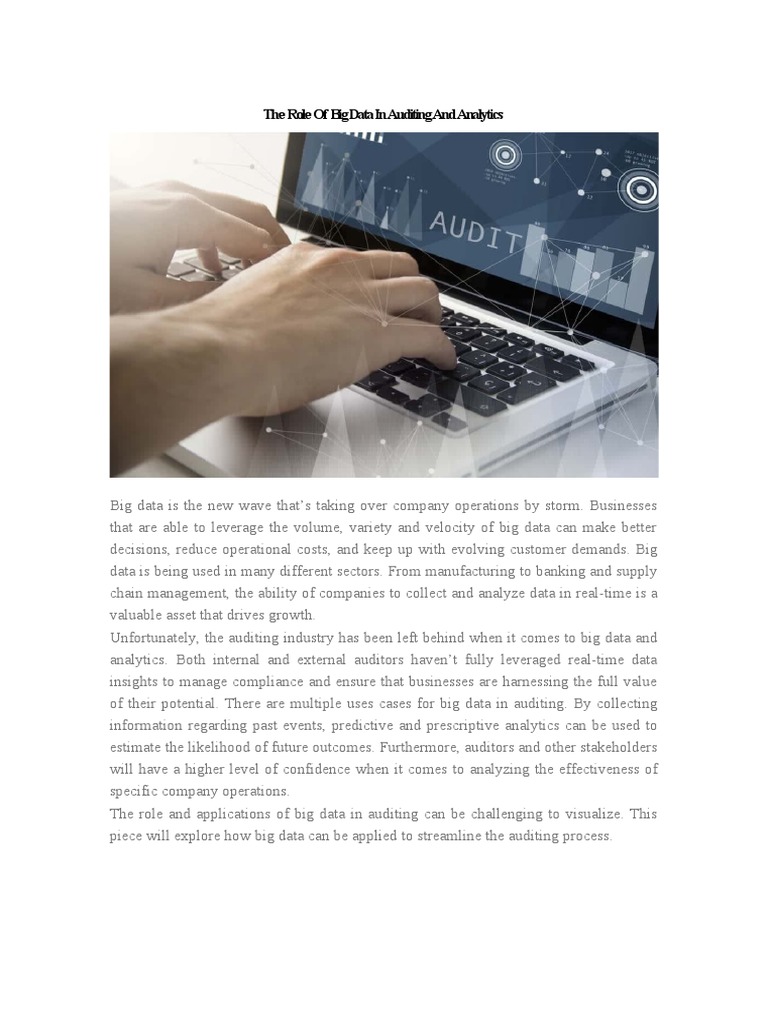 Big Data's Impact on Auditing Processes | PDF | Audit | Big Data