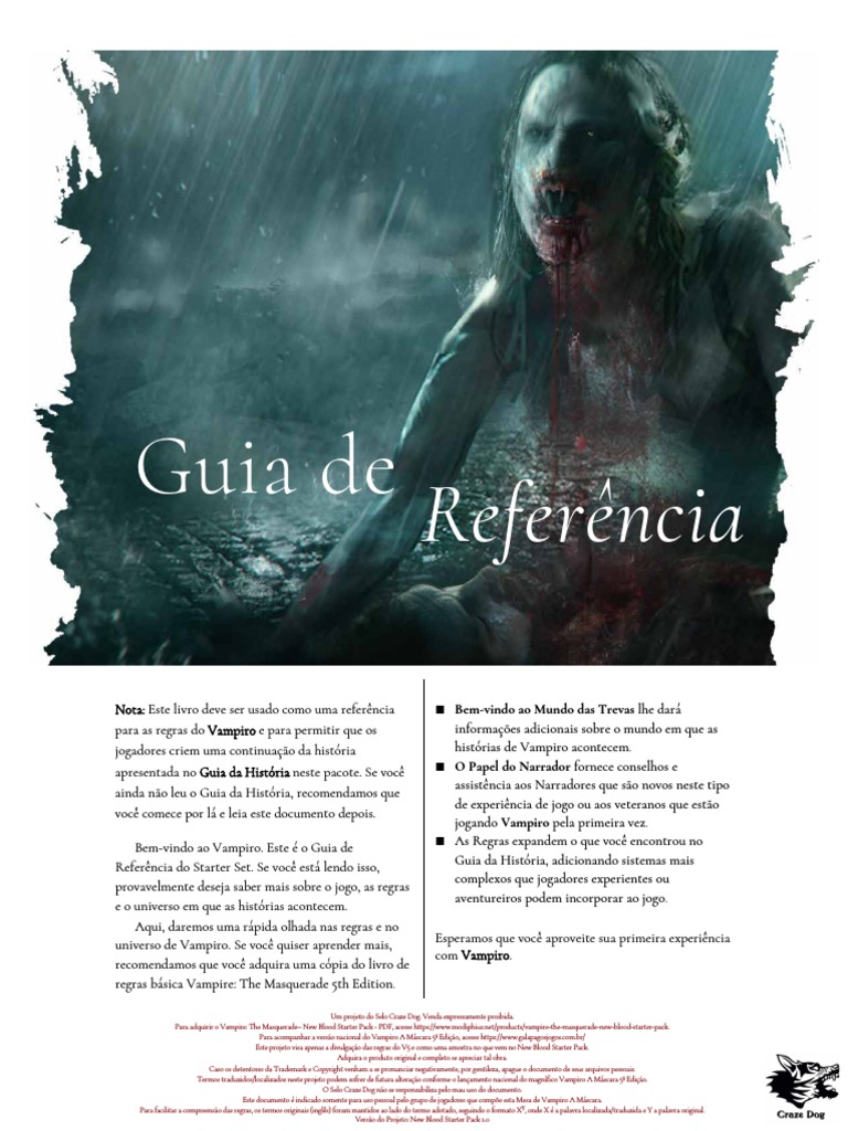V5 Starter Set - Reference Guide (PT-BR - v1) .PDF Versão 1 | PDF