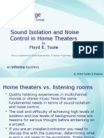 Sound Isolation and Noise Control Terminology for Home Theaters