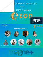 Digital Communication Plan: ZOD PR Consultant