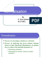 Normalisation: by E. Siva Sankari, M.E., Sl/It, Nec