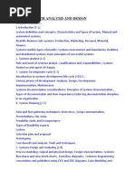 Cs - 301 System Analysis and Design