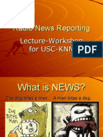 Radio News Reporting Lecture