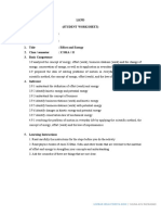 LKPD (Student Worksheet) Nama: Nomor Absen: 1. Title: Effort and Energy 2. Class / Semester: X Sma / Ii 3. Basic Competence