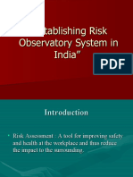 Establishing Risk Observatory System in India