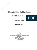 17 Keys To Hiring The Right People