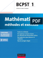 Mathématiques Méthodes Et Exercices BCPST 1re Année - 3e Édition